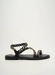 Sandales/nu pieds chiquet talon plat jusqu'à 3cm noir LES TROPEZIENNES PAR M.BELARBI femme