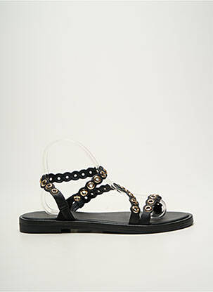 Sandales/nu pieds chiquet talon plat jusqu'à 3cm noir LES TROPEZIENNES PAR M.BELARBI femme