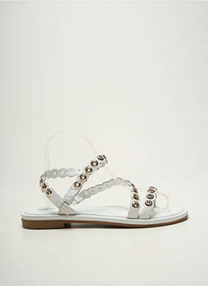 Sandales/nu pieds chiquet talon plat jusqu'à 3cm blanc LES TROPEZIENNES PAR M.BELARBI femme