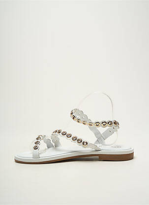 Sandales/nu pieds chiquet talon plat jusqu'à 3cm blanc LES TROPEZIENNES PAR M.BELARBI femme