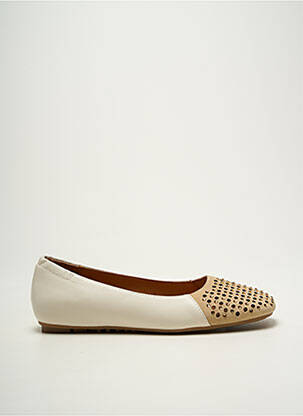 Ballerines semelle amovible talon plat jusqu'à 3cm beige MAM'ZELLE femme