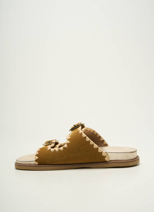Mules/sabots voute plantaire talon plat jusqu'à 3cm marron REQINS femme