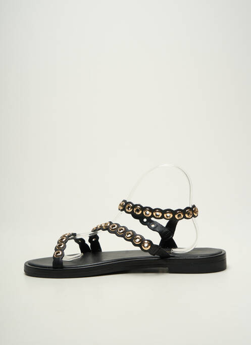 Sandales/nu pieds chiquet talon plat jusqu'à 3cm noir LES TROPEZIENNES PAR M.BELARBI femme