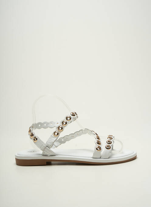 Sandales/nu pieds chiquet talon plat jusqu'à 3cm blanc LES TROPEZIENNES PAR M.BELARBI femme