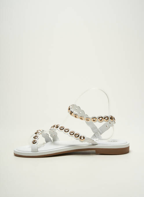 Sandales/nu pieds chiquet talon plat jusqu'à 3cm blanc LES TROPEZIENNES PAR M.BELARBI femme