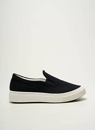 Slip ons bout rond talon plat jusqu'à 3cm noir MAX MARA femme