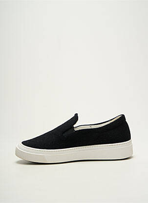 Slip ons bout rond talon plat jusqu'à 3cm noir MAX MARA femme