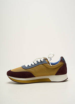 Baskets bout rond talon plat jusqu'à 3cm jaune WEEKEND femme