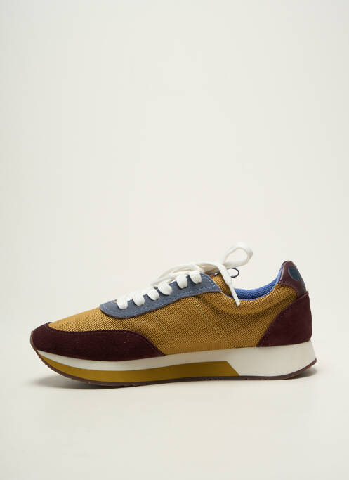 Baskets bout rond talon plat jusqu'à 3cm jaune WEEKEND femme