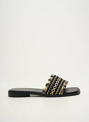 Mules/sabots chiquet talon plat jusqu'à 3cm noir PENNYBLACK femme