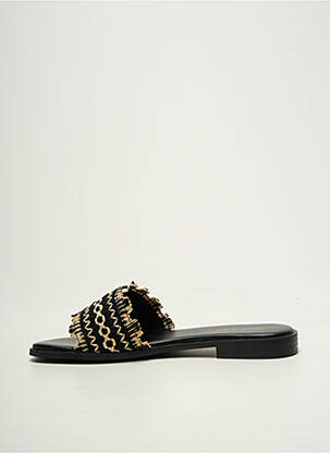 Mules/sabots chiquet talon plat jusqu'à 3cm noir PENNYBLACK femme