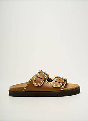 Mules/sabots fermeture boucle(s) talon plat jusqu'à 3cm marron WEEKEND femme