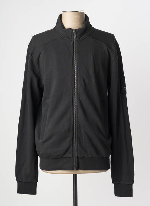 Veste casual resserrée sur le bas noir FREEMAN T.PORTER homme