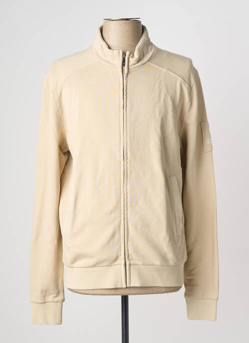 Veste casual resserrée sur le bas beige FREEMAN T.PORTER homme