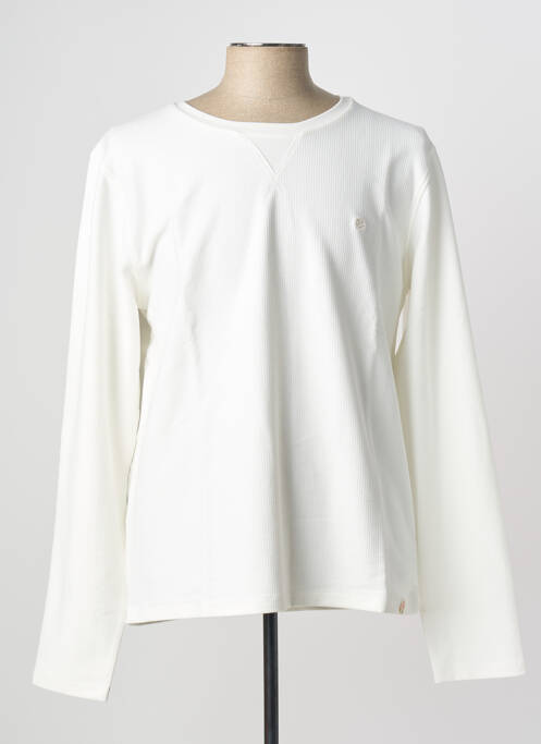 Sweat-shirt maille semi-opaque manches longues beige FREEMAN T.PORTER homme