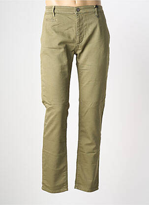 Pantalon chino tissage popeline taille normale vert FREEMAN T.PORTER homme