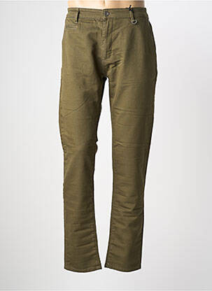 Pantalon chino tissage popeline taille normale vert fonce FREEMAN T.PORTER homme