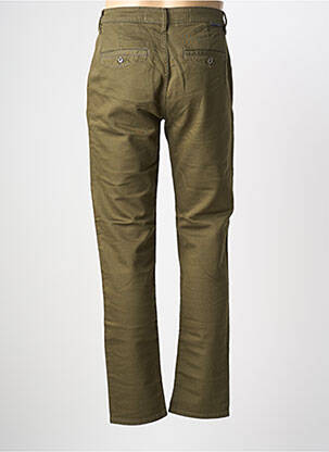 Pantalon chino tissage popeline taille normale vert fonce FREEMAN T.PORTER homme