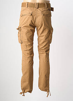 Pantalon cargo tissage popeline taille normale marron SCHOTT homme
