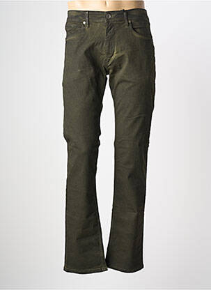 Pantalon droit stretch taille normale vert FREEMAN T.PORTER femme