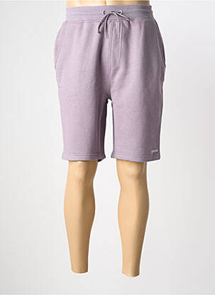 Bermuda taille élastique taille normale violet SCHOTT homme