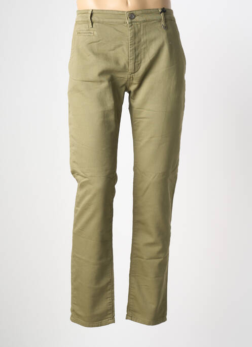 Pantalon chino tissage popeline taille normale vert FREEMAN T.PORTER homme