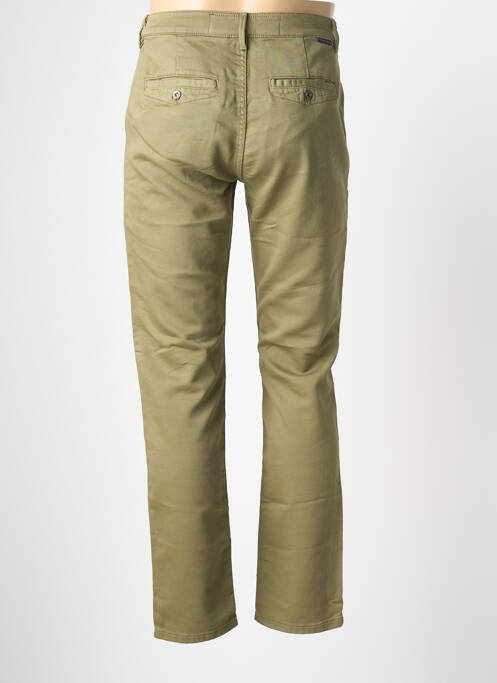 Pantalon chino tissage popeline taille normale vert FREEMAN T.PORTER homme