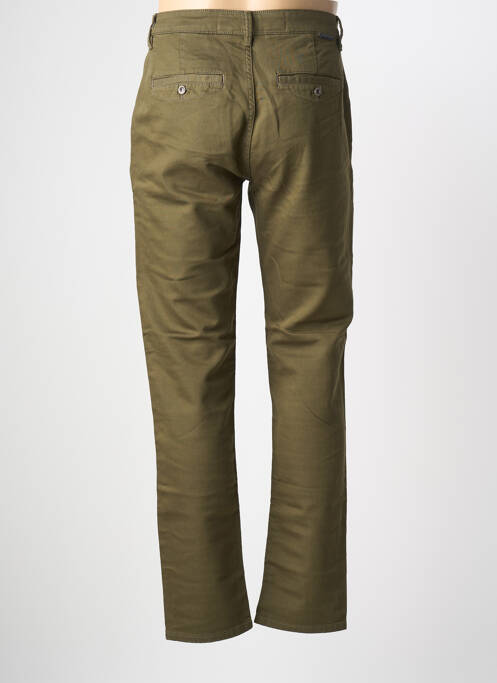 Pantalon chino tissage popeline taille normale vert fonce FREEMAN T.PORTER homme