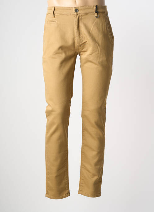 Pantalon chino stretch taille normale marron FREEMAN T.PORTER homme
