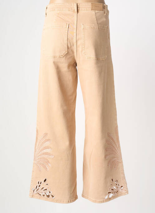 Pantalon large beige NEKANE femme