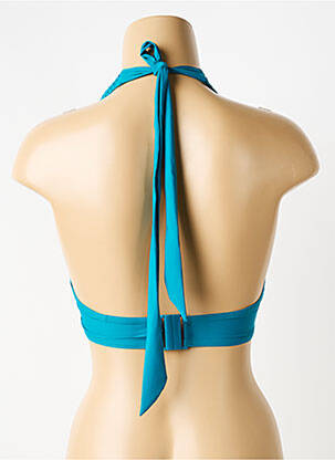 Haut de maillot de bain stretch haut soutien-gorge moulé bleu AUBADE femme