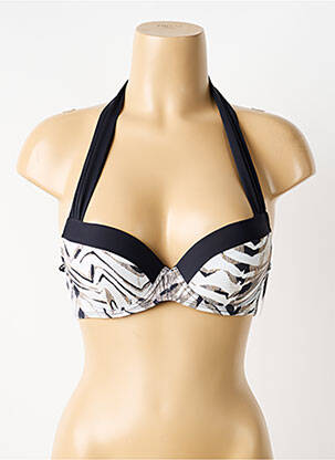 Haut de maillot de bain stretch haut soutien-gorge push-up beige AUBADE femme