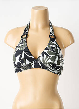 Haut de maillot de bain stretch haut triangles vert AUBADE femme