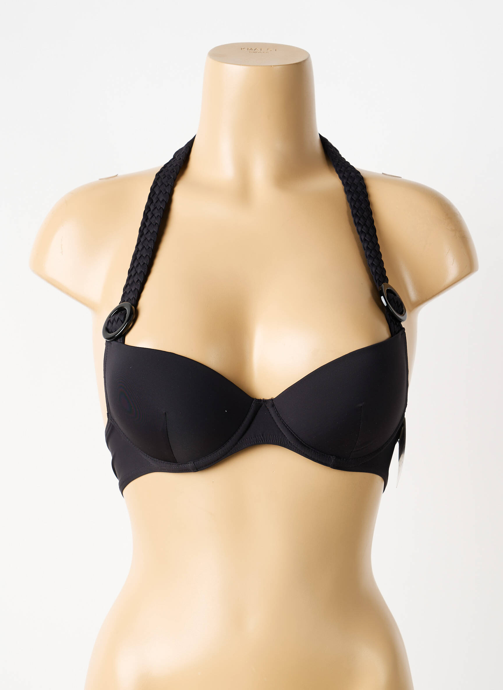 Haut de maillot de bain stretch haut soutien-gorge moulé noir AUBADE femme
