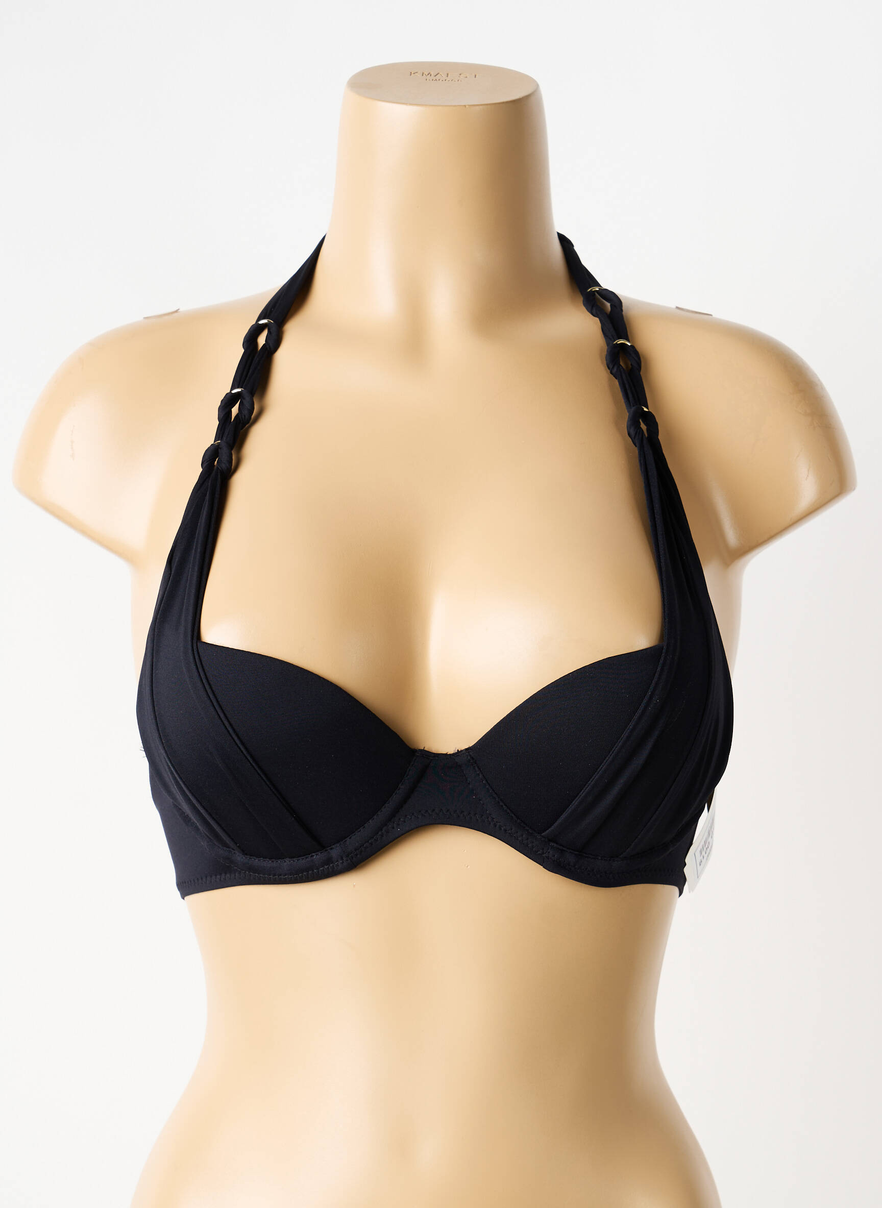 Haut de maillot de bain stretch haut soutien-gorge moulé noir AUBADE femme