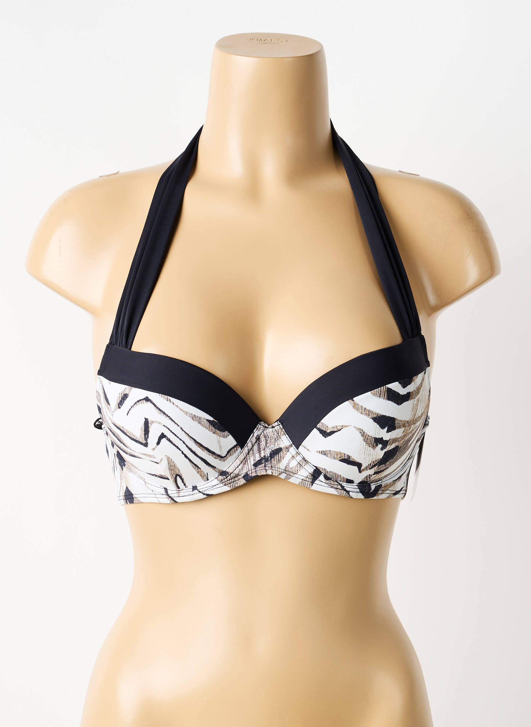 Haut de maillot de bain stretch haut soutien-gorge push-up beige AUBADE femme