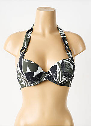 Haut de maillot de bain stretch haut soutien-gorge push-up vert AUBADE femme