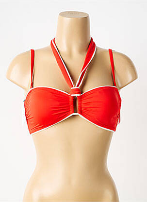 Haut de maillot de bain stretch haut bandeau rouge AUBADE femme