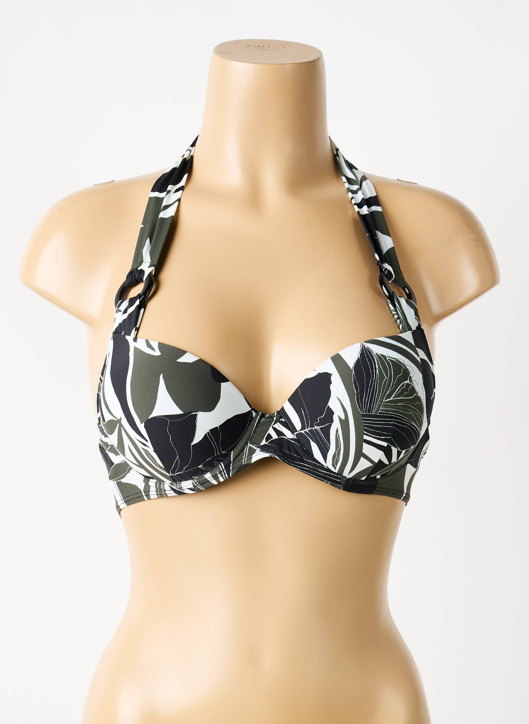 Haut de maillot de bain stretch haut soutien-gorge push-up vert AUBADE femme