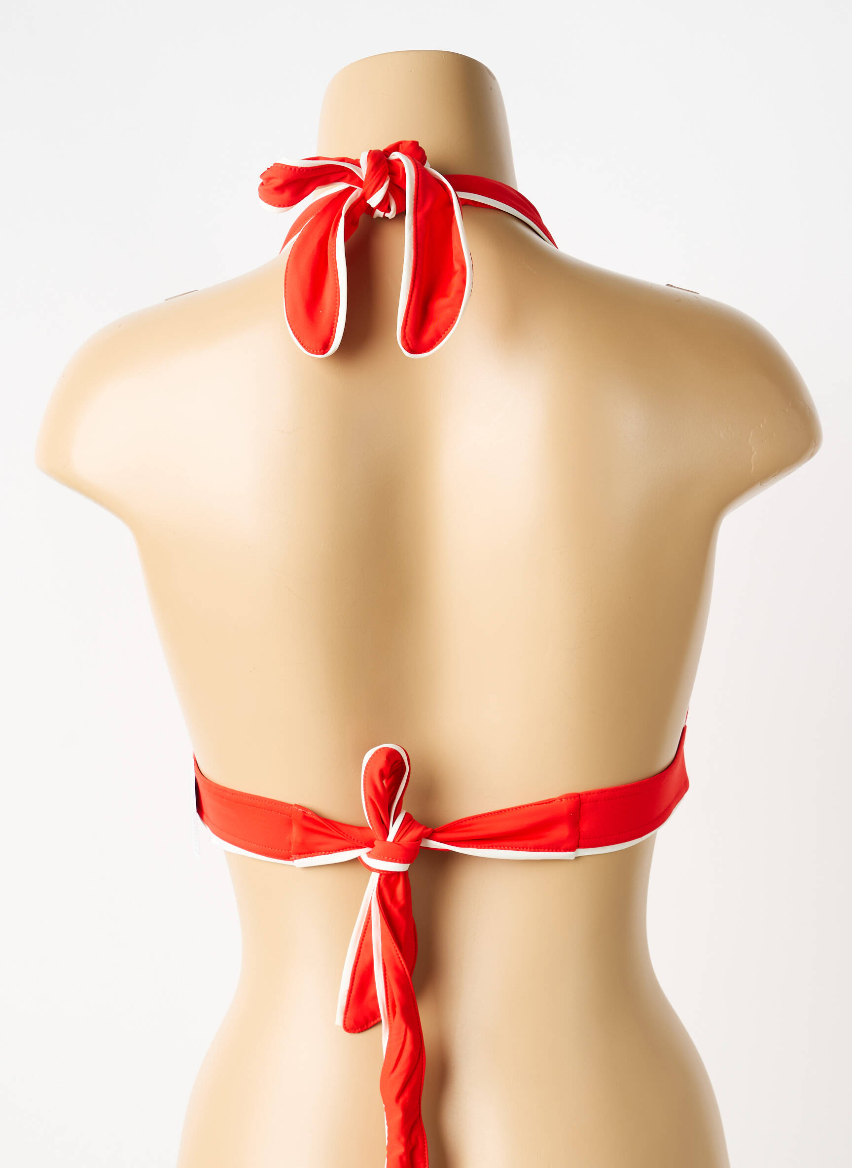 Haut de maillot de bain stretch haut triangles rouge AUBADE femme