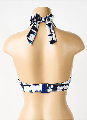 Haut de maillot de bain stretch haut soutien-gorge push-up bleu AUBADE femme