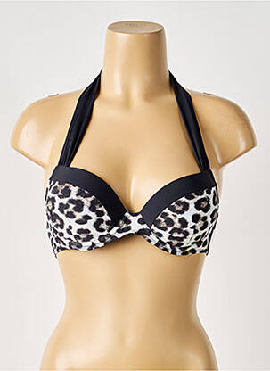 Haut de maillot de bain stretch haut soutien-gorge push-up noir AUBADE femme