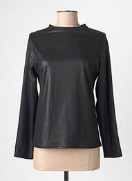 Top stretch manches longues noir ELÈSIG femme