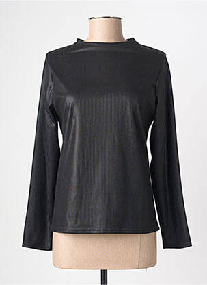 Top stretch manches longues noir ELÈSIG femme