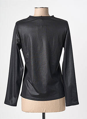 Top stretch manches longues noir ELÈSIG femme