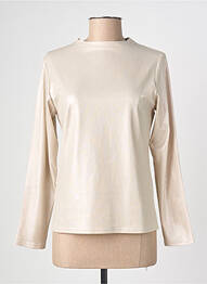 Top stretch manches longues beige ELÈSIG femme