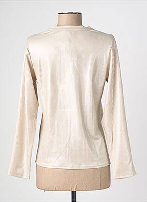 Top stretch manches longues beige ELÈSIG femme