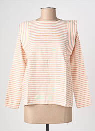 Top coupe cintrée manches longues rose ELÈSIG femme