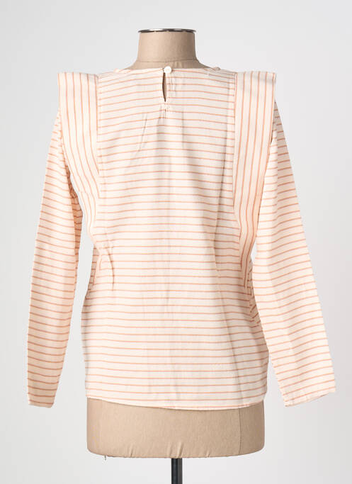 Top coupe cintrée manches longues rose ELÈSIG femme