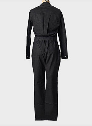 Combi-pantalon col chemisier manches longues noir ELÈSIG femme